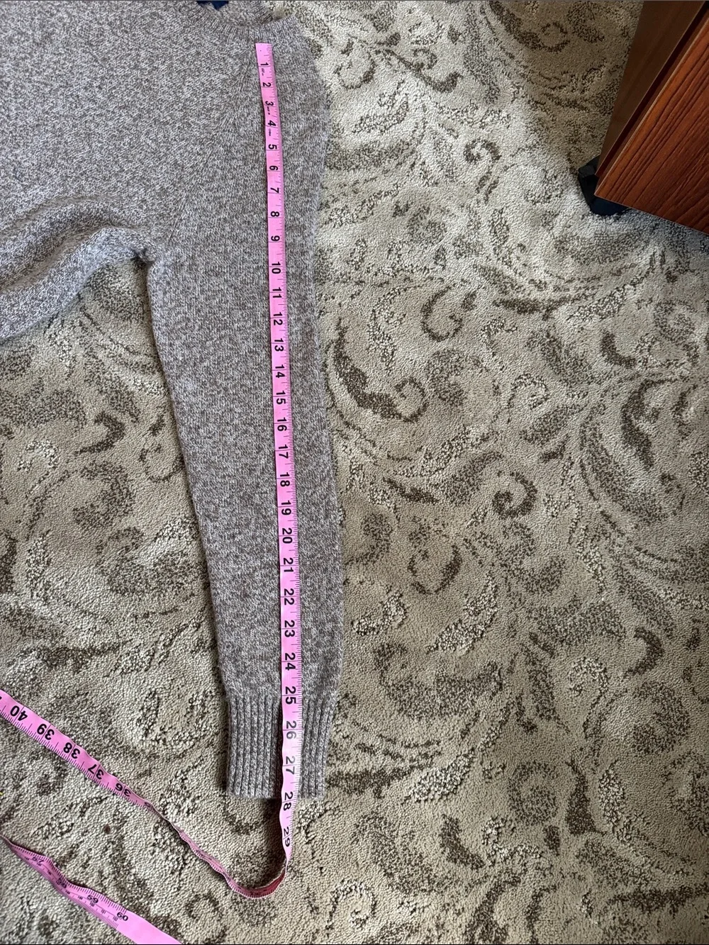J. Crew Men’s Marled Light Gray Crewneck Sweater
